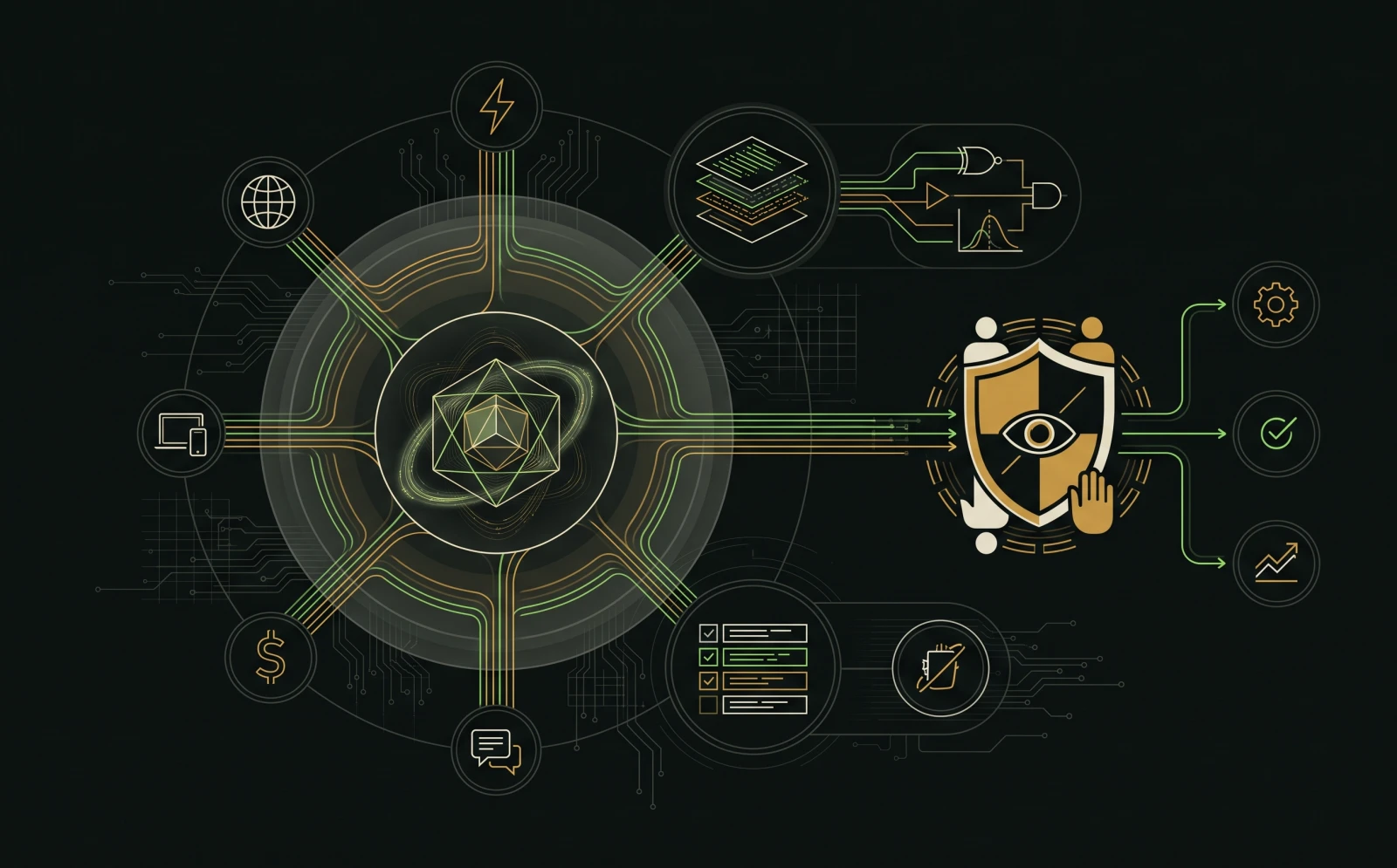 Orquestación de Hermes con automatizaciones, servicios y control humano